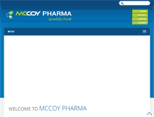 Tablet Screenshot of mccoypharma.com